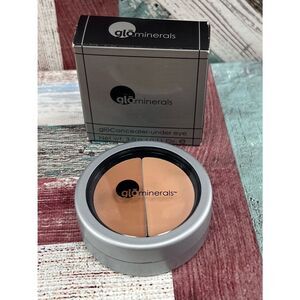 glominerals NIB gloConcealer Under-Eye Duo Natural .11 Oz Makeup Made in USA